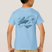 Beluga Whale T - Shirt Kid's Whale Art Shirt (Rückseite)