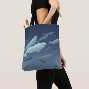 Beluga Whale Tragetaschen Beluga Whale Art Bags Tasche