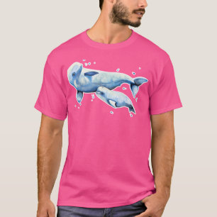 Beluga Whale und Baby T-Shirt