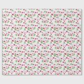 Beluga Whale Valentine Gift Wrapping Paper White Geschenkpapier (Flach)