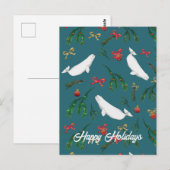 Beluga Whale Weihnachtsfeiertag Postkarte (Vorne/Hinten)