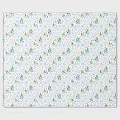 Beluga Whale Wrapping Paper Geschenkpapier (Flach)