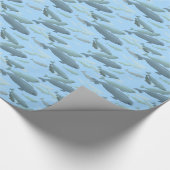 Beluga Whale Wrapping Paper Whale Weihnachtspapier Geschenkpapier (Ecke)