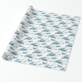 Beluga Whale Wrapping Paper Whale Weihnachtspapier Geschenkpapier (Ungerollt)