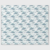 Beluga Whale Wrapping Paper Whale Weihnachtspapier Geschenkpapier (Flach)