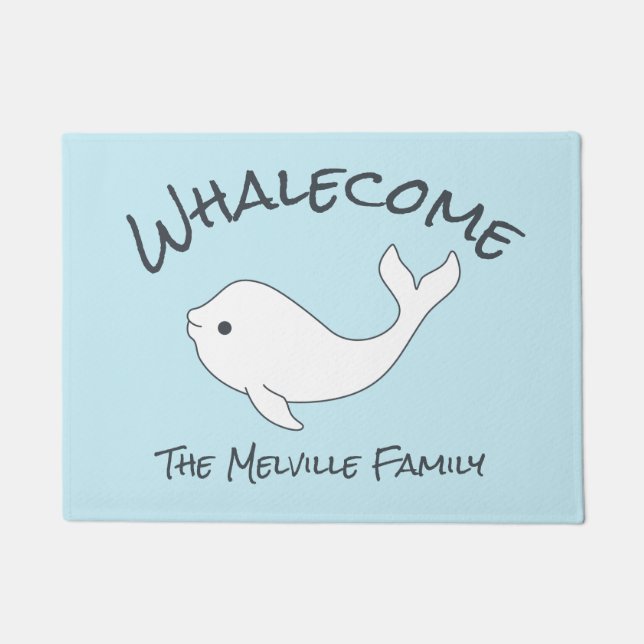 Beluga Whalecome Fußmatte (Vorderseite)