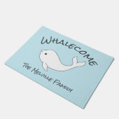 Beluga Whalecome Fußmatte (Schrägansicht)