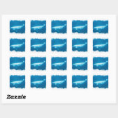 Beluga Whales Sticker schwimmen (Blatt)
