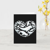 Beluga Whales Valentine Days For Kids Boy Girl Men Karte (Gelbe Blume)