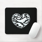 Beluga Whales Valentine Days For Kids Boy Girl Men Mousepad (Mit Mouse)