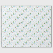 Beluga Whales Wrapping Paper Geschenkpapier (Flach)
