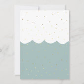 Beluga White Whale Baby Dusche Einladung (Rückseite)