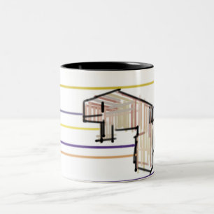 Belugawal-Sommerfreude Zweifarbige Tasse