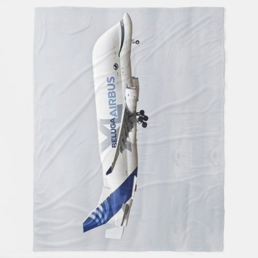 BELUGIEN FLUGZEUG FLEECEDECKE (Vorderseite)