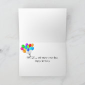 Belügt Kamera mit Film Geburtstag Karte (Innenseite)