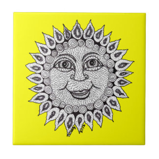 Belustigungs-Sonnenschein-Fliese Fliese