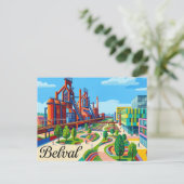 Belval Luxemburg Postkarte (Stehend Vorderseite)