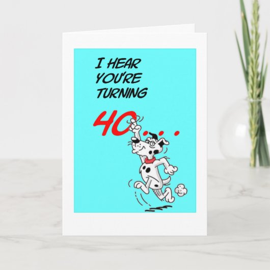 Belvedere 40. Geburtstagskarte Karte (Vorderseite)