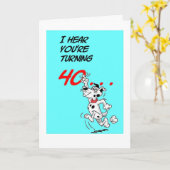 Belvedere 40. Geburtstagskarte Karte (Gelbe Blume)