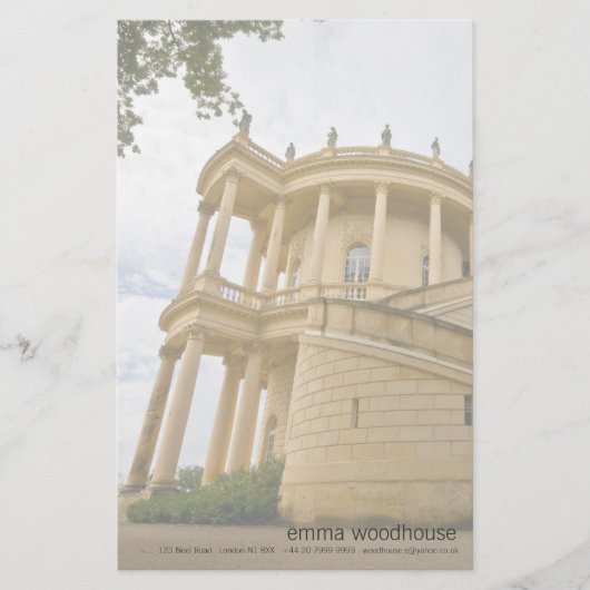 Belvedere Briefpapier (Vorderseite)