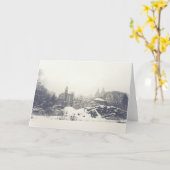 Belvedere Castle in the Winter in Central Park Karte (Gelbe Blume)