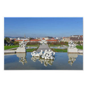 Belvedere Palace Pool, Wien, Österreich Fotodruck