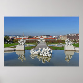 Belvedere Palace Pool, Wien, Österreich Poster