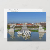 Belvedere Palace Pool, Wien, Österreich Postkarte (Vorne/Hinten)