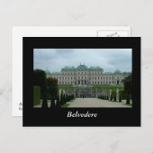 Belvedere Palace Postkarte (Vorne/Hinten)