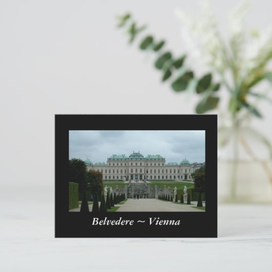Belvedere Palace Postkarte (Stehend Vorderseite)