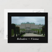 Belvedere Palace Postkarte (Vorne/Hinten)