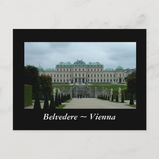Belvedere Palace Postkarte (Vorderseite)