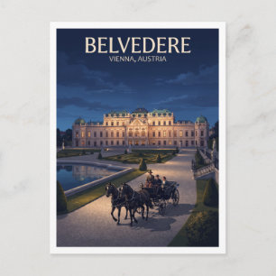 Belvedere Palast Wien Österreich Reise Geschenk Postkarte