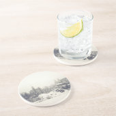 Belvedere-Schloss im Winter im Central Park Getränkeuntersetzer (Seite)