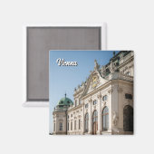 Belvedere Vienna Austria Travel Magnet (Vorderseite/Rückseite)