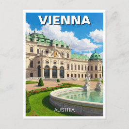 Belvedere Vienna Austria Travel Postkarte