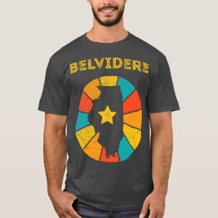 Belvidere Illinois Vintag Distressed Souvenir 1 T-Shirt