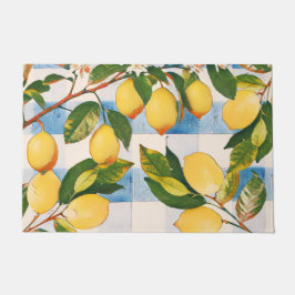 Bemale Limonen auf einer Tischlandschaft  Fußmatte