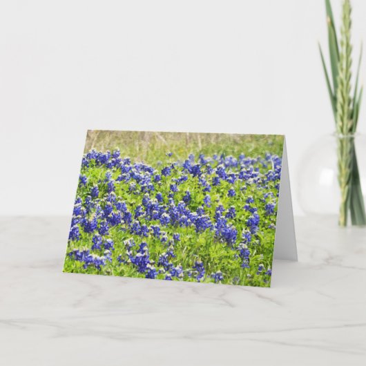 bemalt Bluebonnets 1 Scripture Card Isaiah 61:11 Karte (Vorderseite)