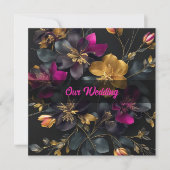 bemalt Bouquet Hochzeitseinladung Einladung (Vorderseite)