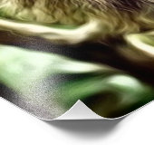 bemalt Sloth Fotodruck (Ecke)