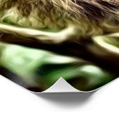 bemalt Sloth Poster (Ecke)