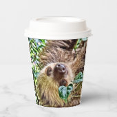 bemalt Sloth Square Pappbecher (Vorderseite)