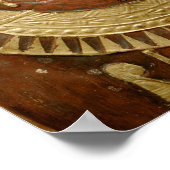 bemalt und vergoldet Muschelkoffer von Artemidorus Poster (Ecke)