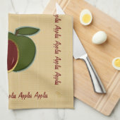 Bemalte Äpfel (Feind) Küchentuch (Viertel Falte)