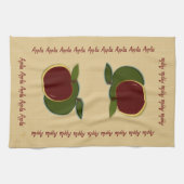 Bemalte Äpfel (Feind) Küchentuch (Horizontal)