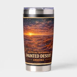 Bemalte Badlands Sternenlicht Arizona Abenteuer Thermobecher