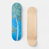 bemalte Bäume Skateboard (Vorderseite)