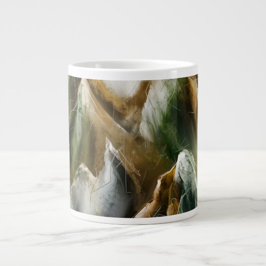 Bemalte Berge Jumbo-Tasse (Vorderseite)