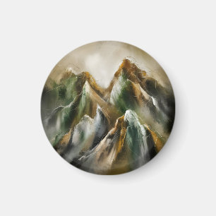 Bemalte Berge Magnet